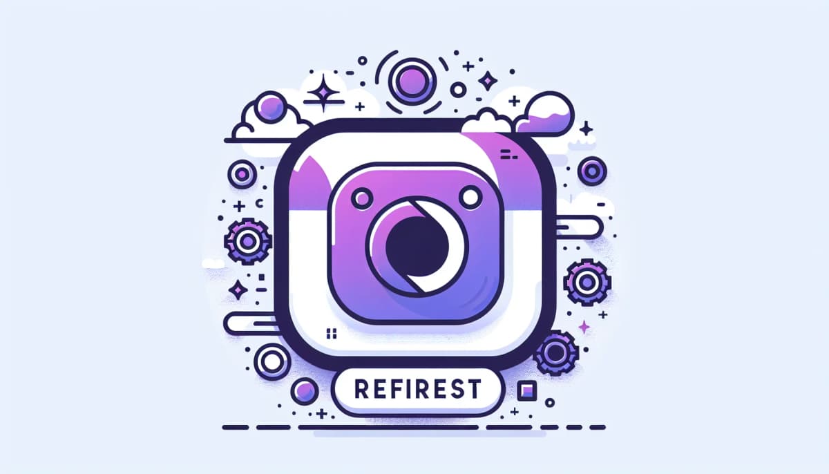 Illustration du reset d'algorithme Instagram 2025 avec bouton de réinitialisation et fil d'actualité