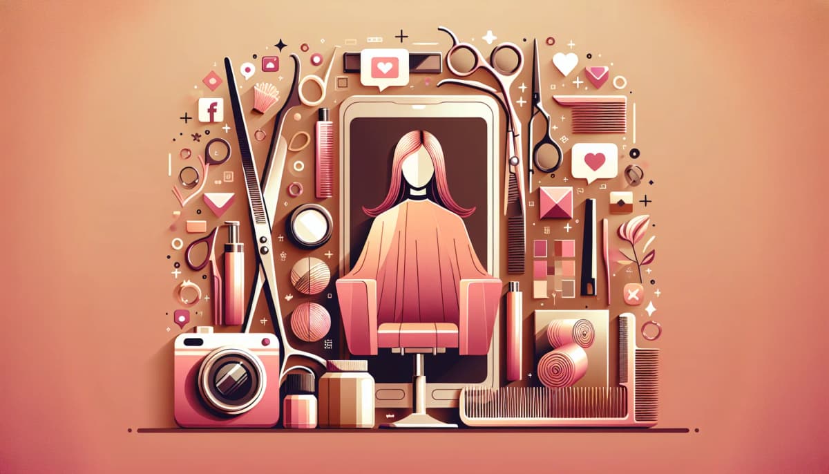 Salon de coiffure utilisant Instagram et TikTok pour attirer des clientes grâce aux réseaux sociaux
