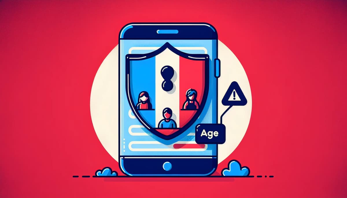 Illustration de la régulation de TikTok en France concernant les mineurs de moins de 15 ans