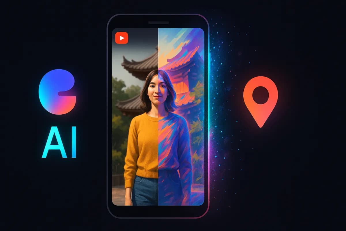 YouTube Gemini Omni remix Shorts IA générative Featured Places lieux Google I/O 2026 transformation prompt découvrabilité créateurs