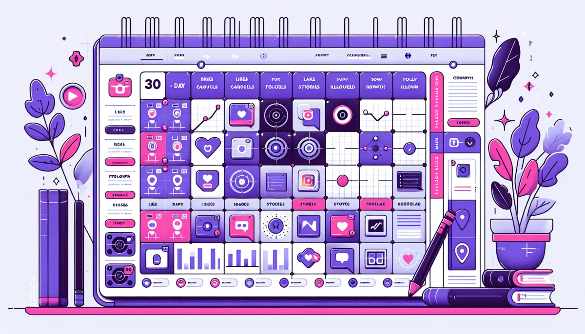 Calendrier d'action de 30 jours pour doubler l'engagement Instagram en 2026