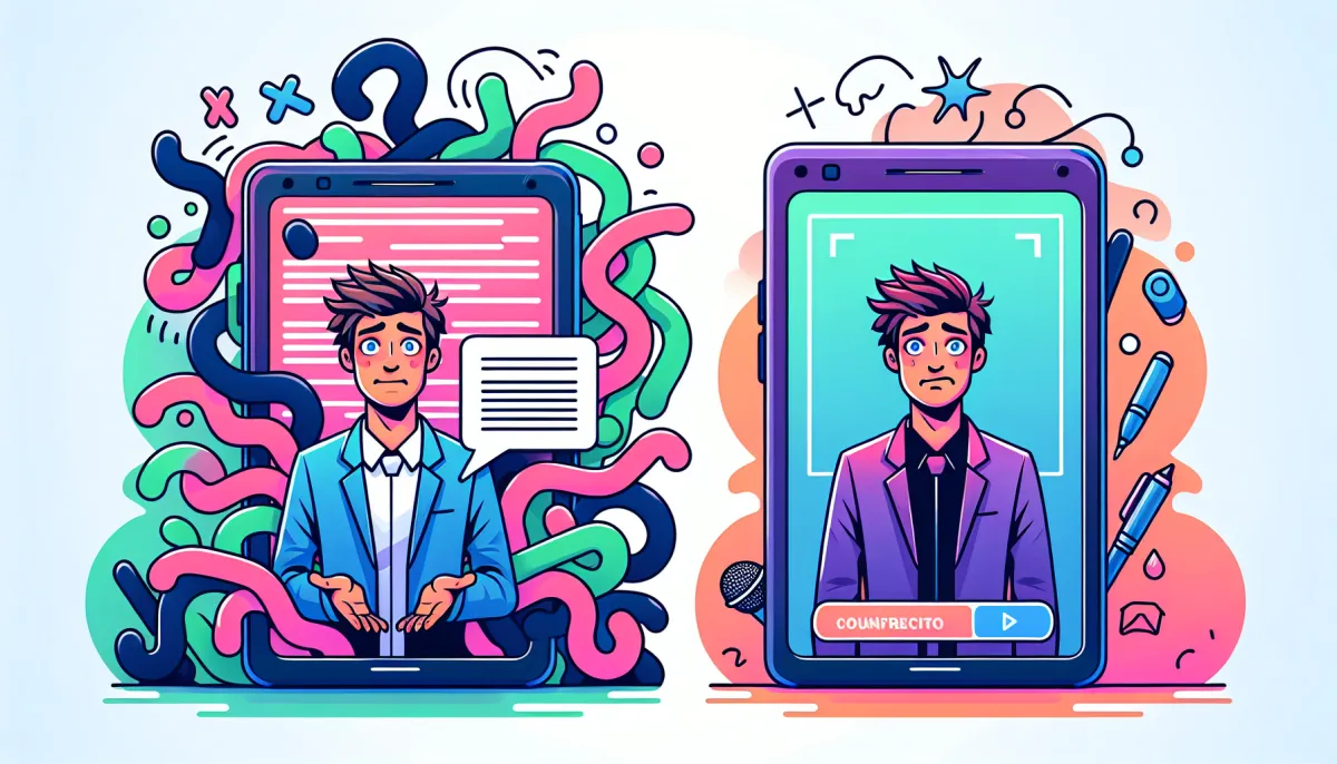 Comparaison avant après Instagram Teleprompter 2026 Reel improvisé vs scripté qualité hook engagement créateur naturel professionnel