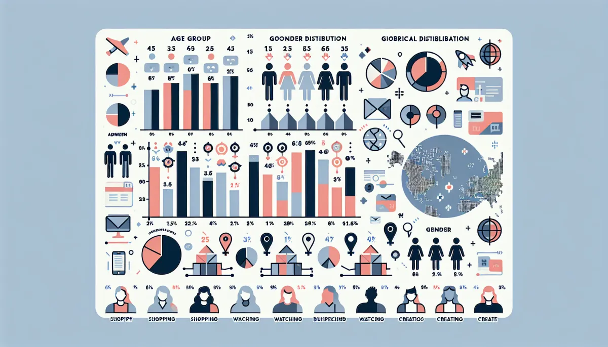 Infographie comparative de la démographie des audiences Instagram et TikTok en 2026