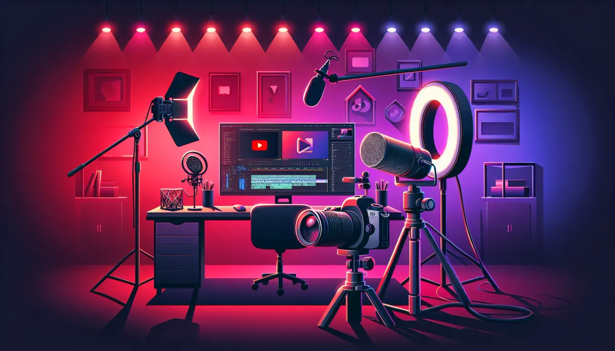 Setup studio professionnel des stars YouTube françaises en 2026 : équipement et production